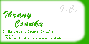 ibrany csonka business card